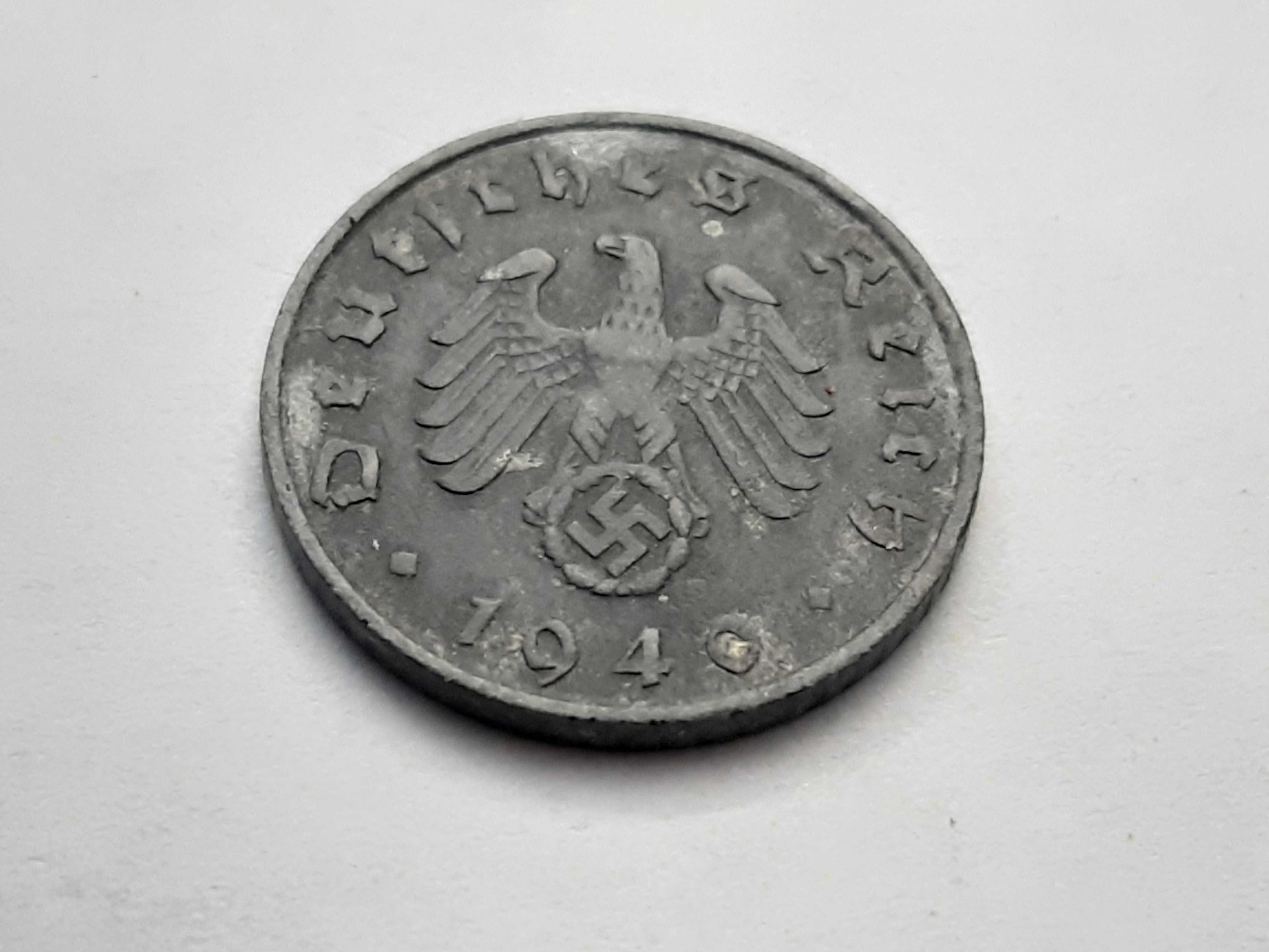 Niemcy III Rzesza 5 fenigów, pfennig 1940 rok mennica G