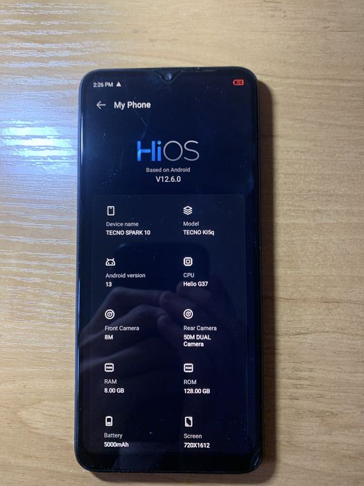 Tecno spark 10 KI5q