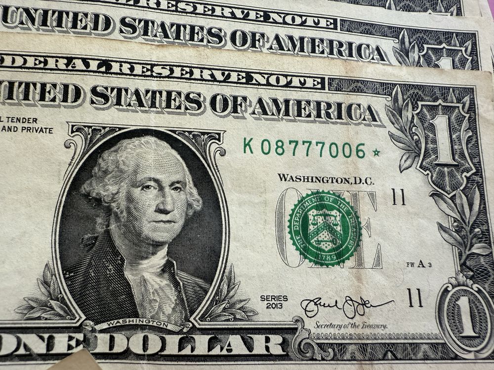 Колекційні купюри 1$* (серія заміщення)