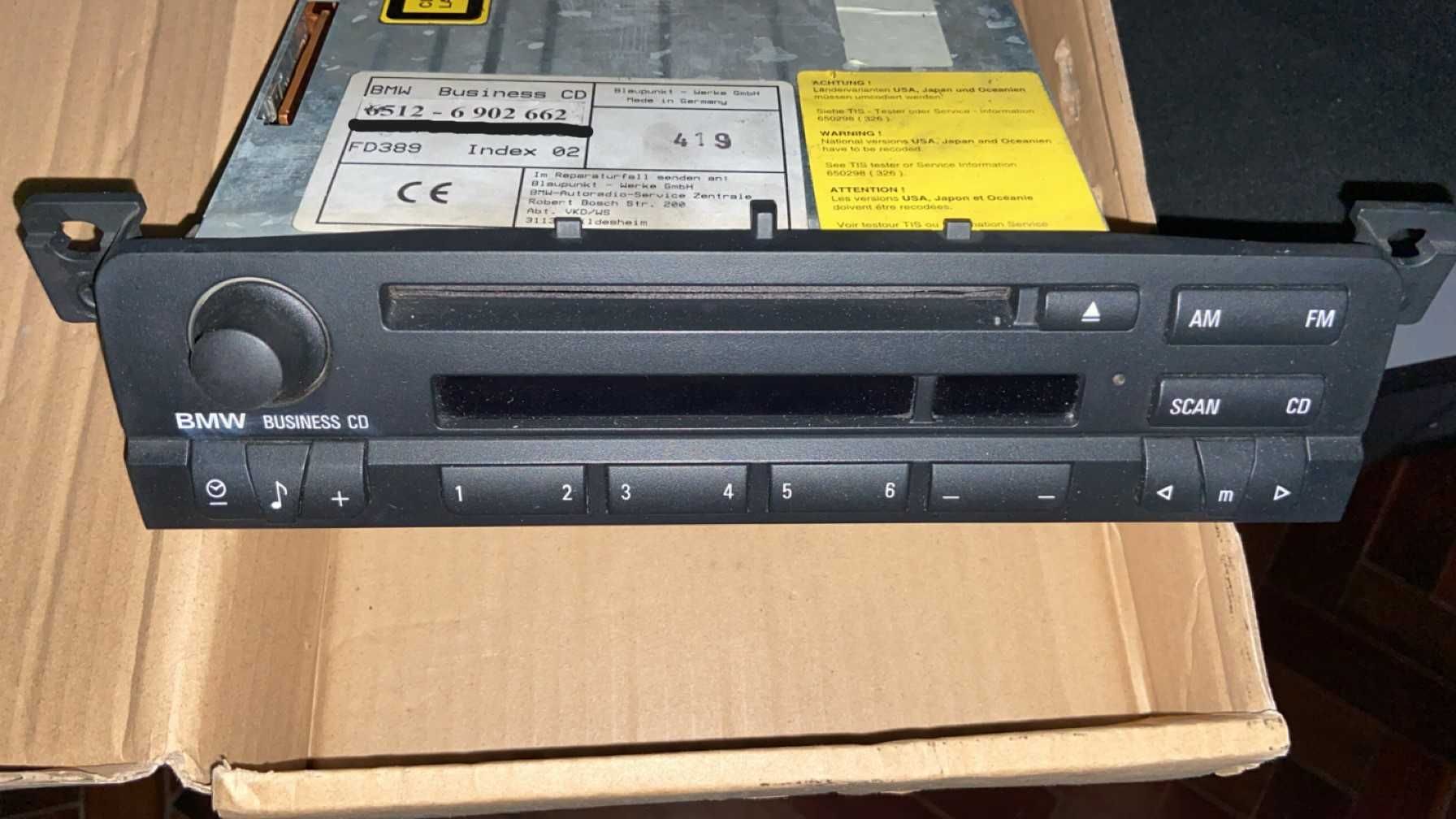 Rádio BMW Business CD original – Série 3 E46 (320d)