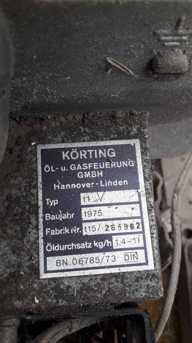 Palnik olejowy Körting