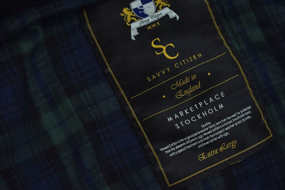 Savvy Citizen Ocieplana Pikowana Kurtka Z Woskowanej Bawełny Xl