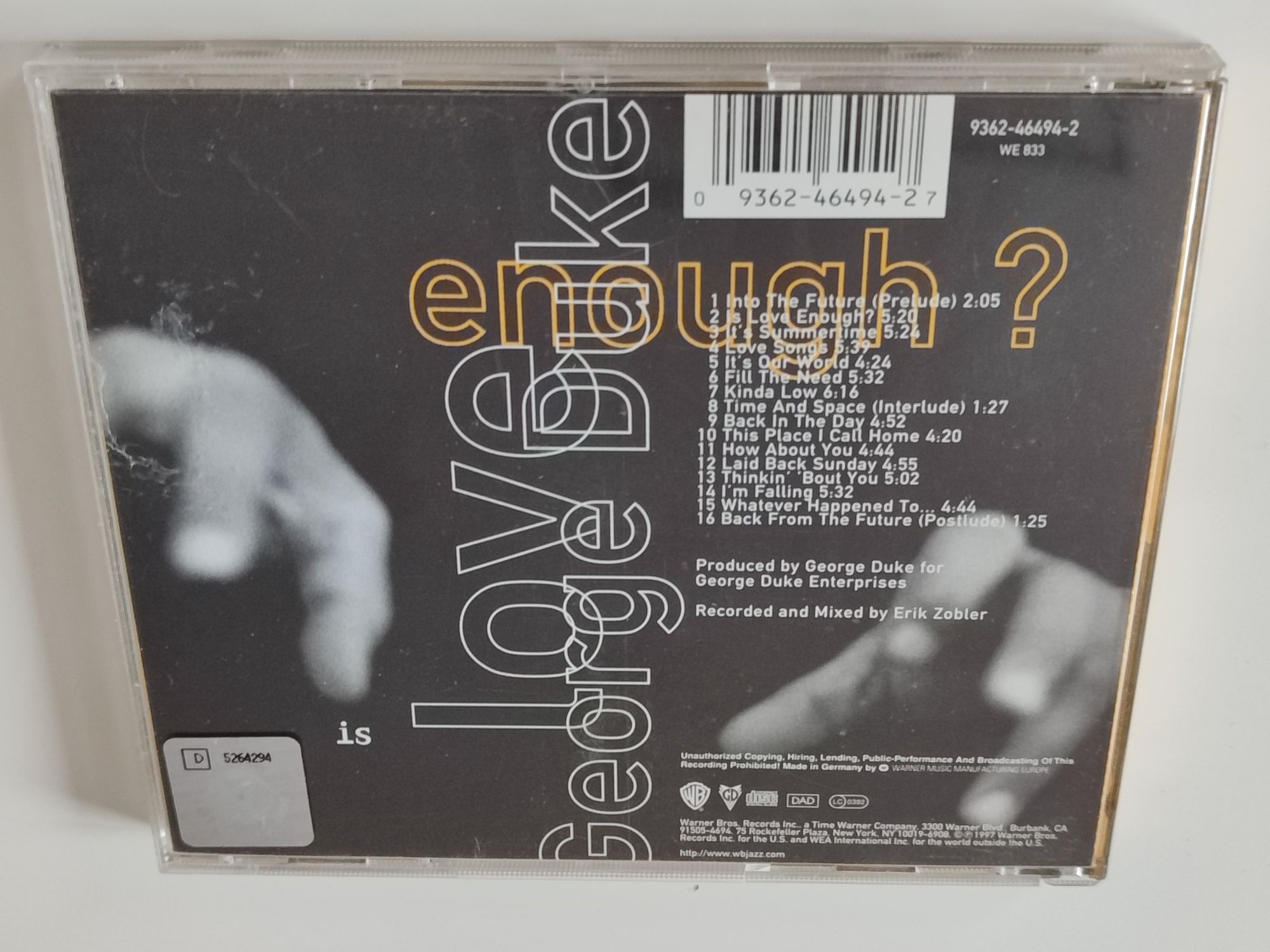 George Duke Is Love Enough? 1997 cd 10/10