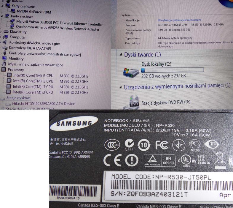 Samsung R 530 i3
