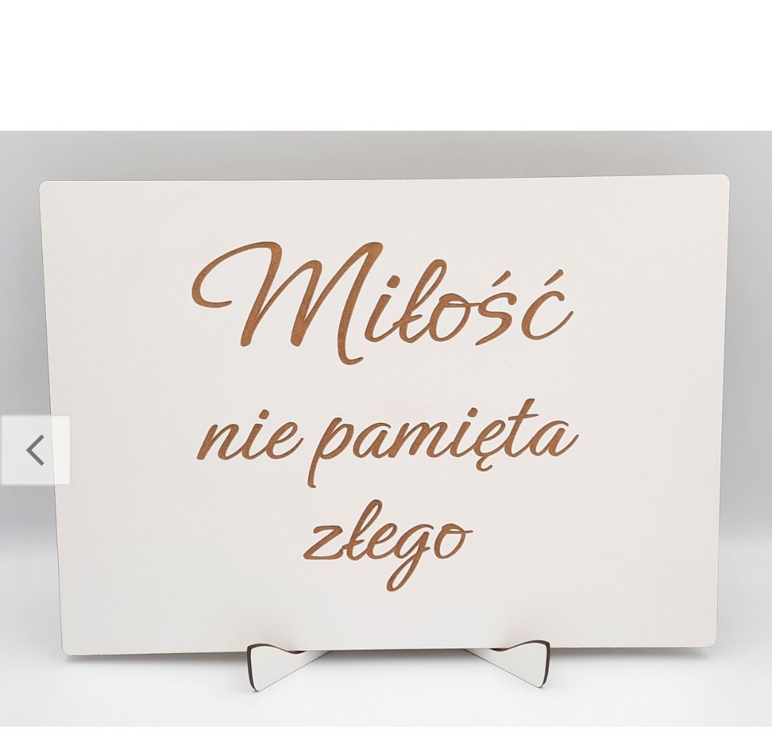 Sprzedam tabliczki hymn miłości do slubu