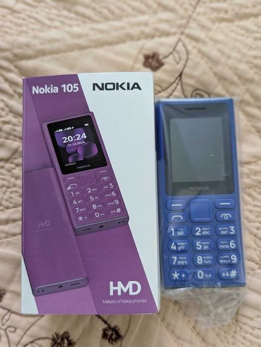 Мобільний телефон Nokia 105 DS 2024 (кольори - чорний, синій)