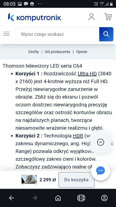 Sprzedam tv thomson 55 cali  plus stolik szklany z dwoma półkami