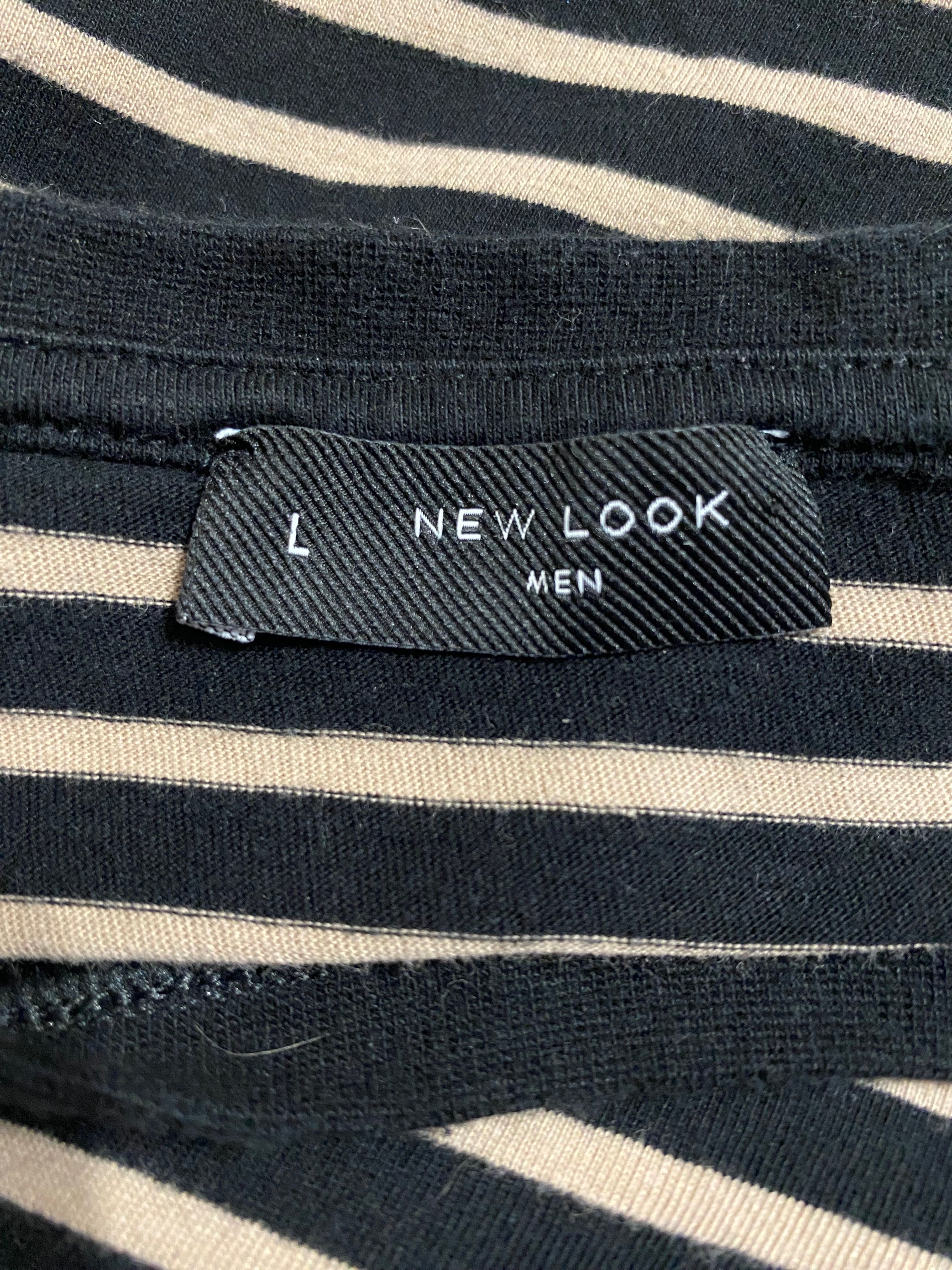 Męski t-shirt w paski marki New Look rozmiar L