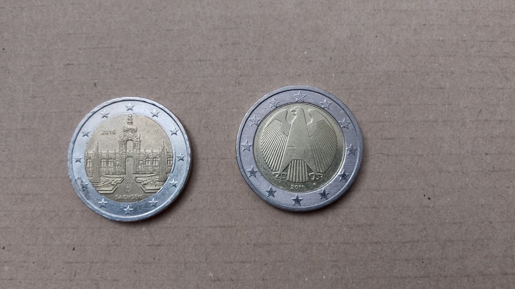 Monety 2 Euro z błędami w druku