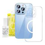 Baseus Crystal Ochronny Hartowane Iphone Magnetyczne Przeźroczyste