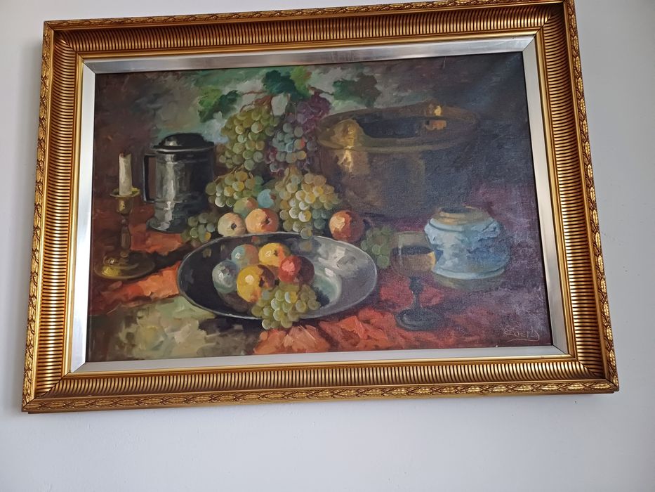 Stary obraz na płótnie Edith Gert  .