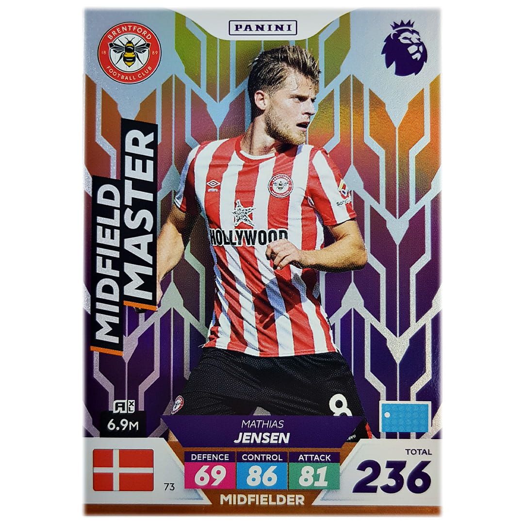 Karta Panini 73 Premier League 2023 Plus Mathias Jensen