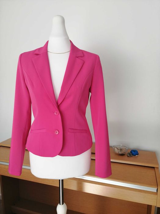 Malrose krótki żakiet blazer rozm. 36 S różowy