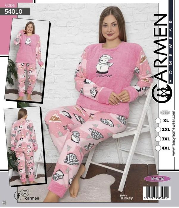 Пижами великих розмірів фліс + махра