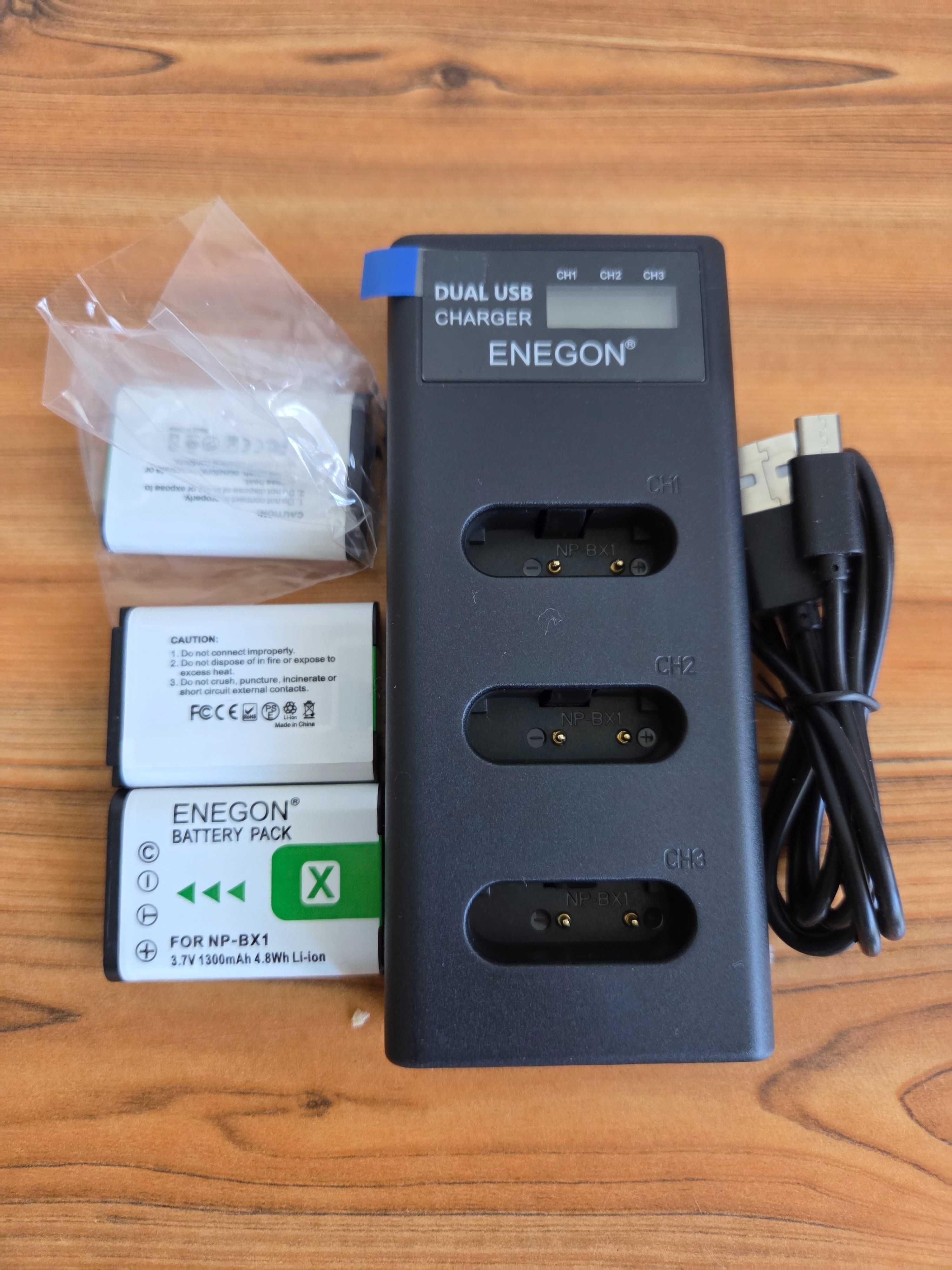 Akumulator do Sony ENEGON NP-BX1 3szt. potrójna ładowarka