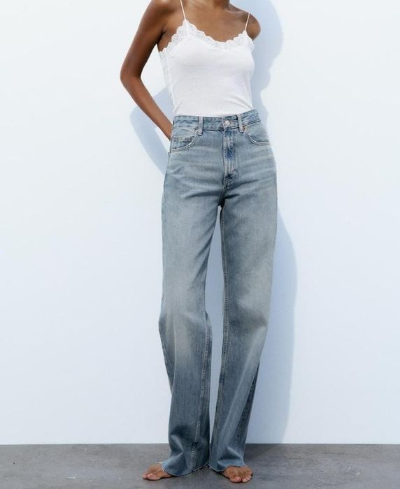 Джинси zara wide legs 34p