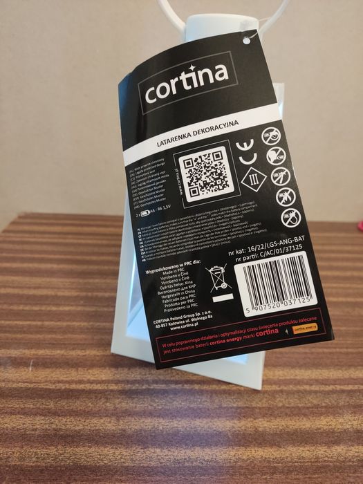 Latarenka LED kortina anioł