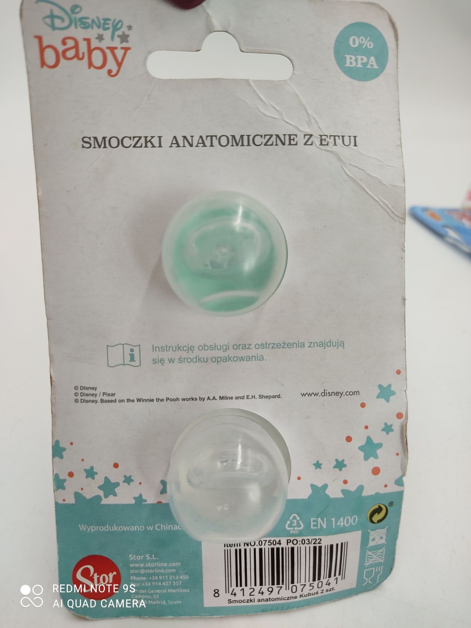 Smoczki niemowlęce 2szt