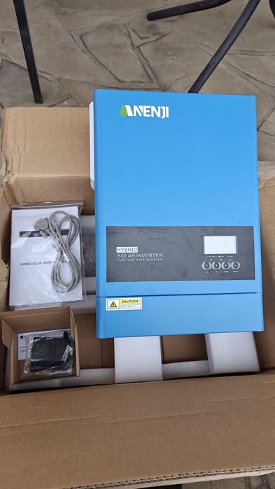НАЯВНІСТЬ! Гібридний інвертор Anenji/Easun 6.2 kw 48v+wifi. Дуже тихий