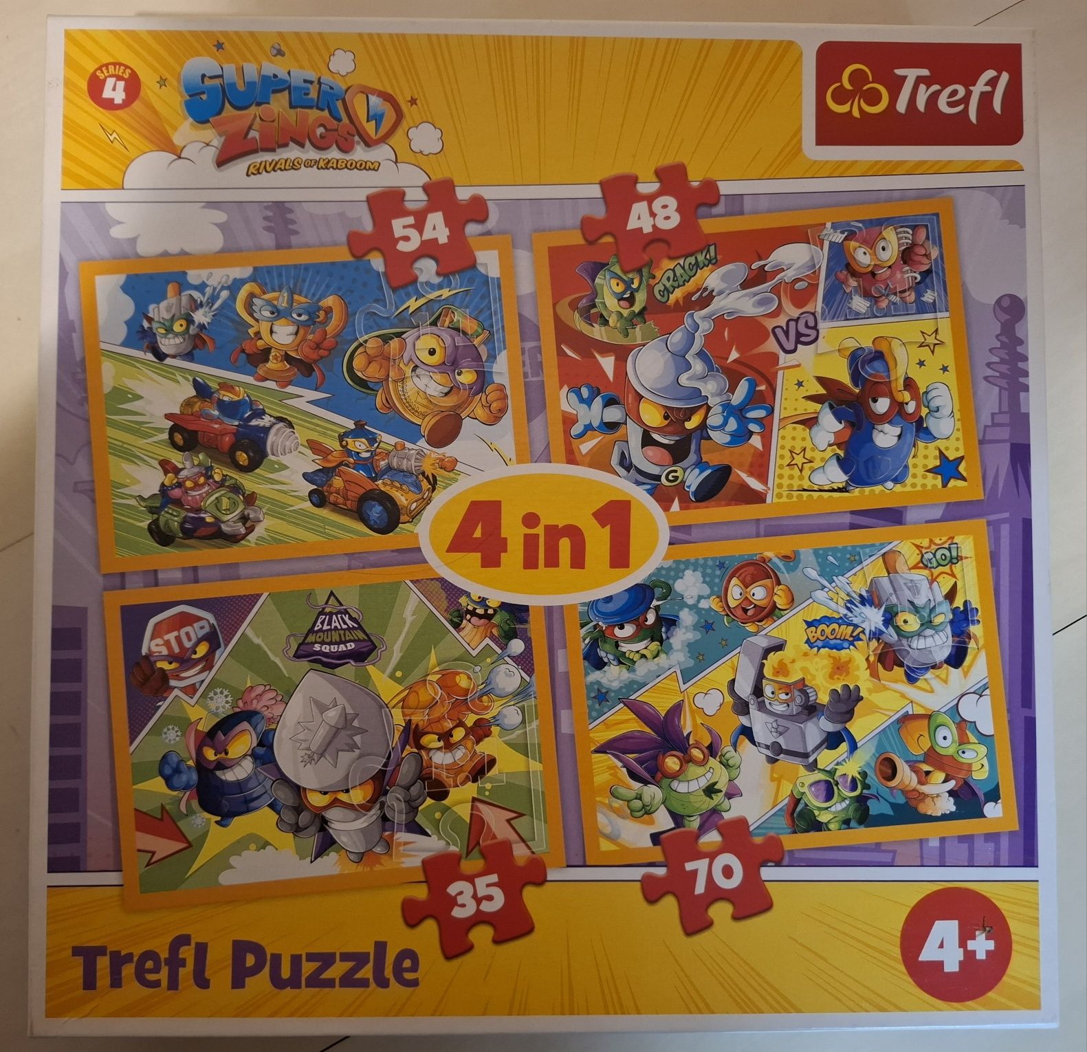 Puzzle Trefl 4 w 1 Super Zings