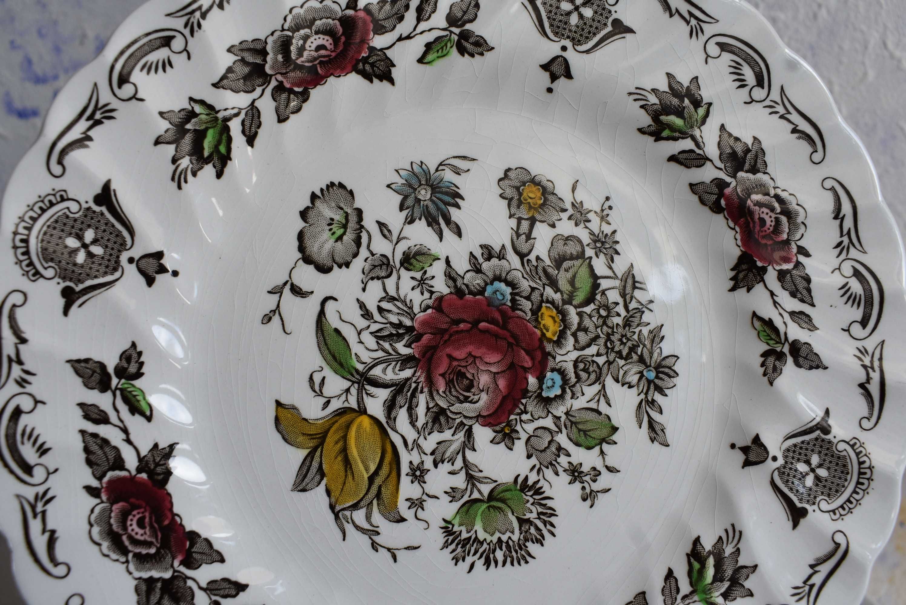 Serwis obiadowy Myotts Bouquet porcelana angielska