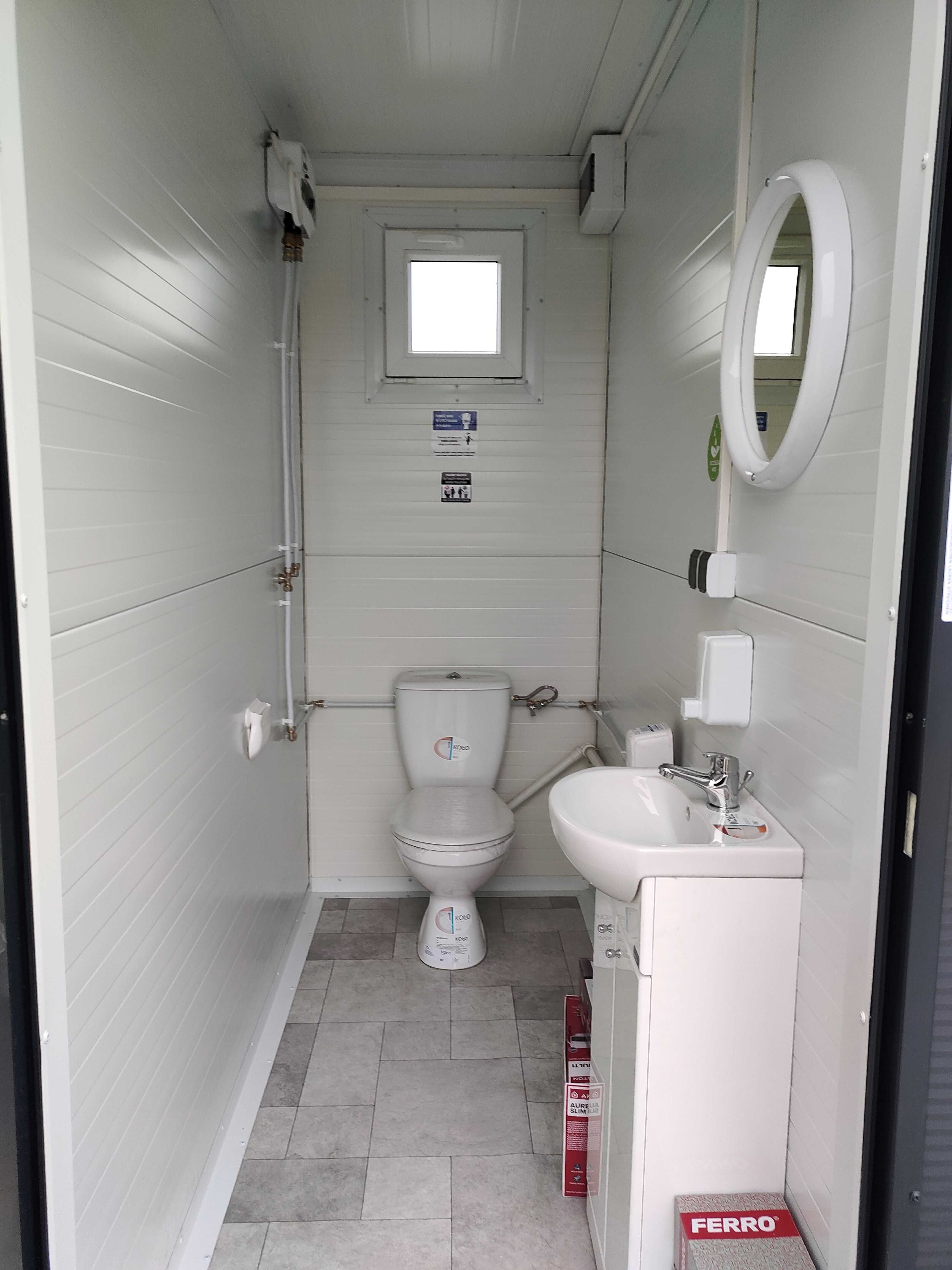 WC toaleta łazienka sanitarny pawilon kontener socjal natrysk prysznic