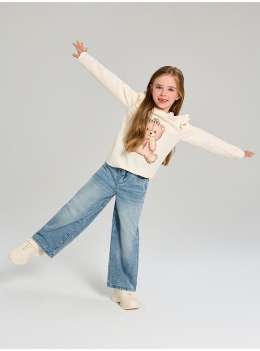 Jeansy spodnie dla dziewczynki, 122 r