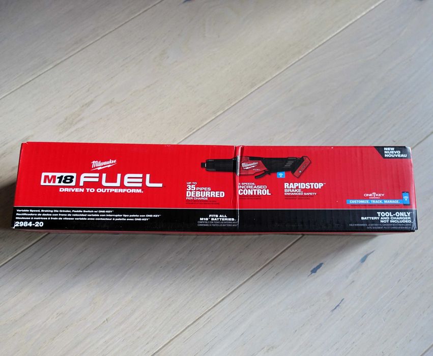 Milwaukee M18™FUEL™ Szlifierka prosta z reg. prędk. i włącznik. łopat.