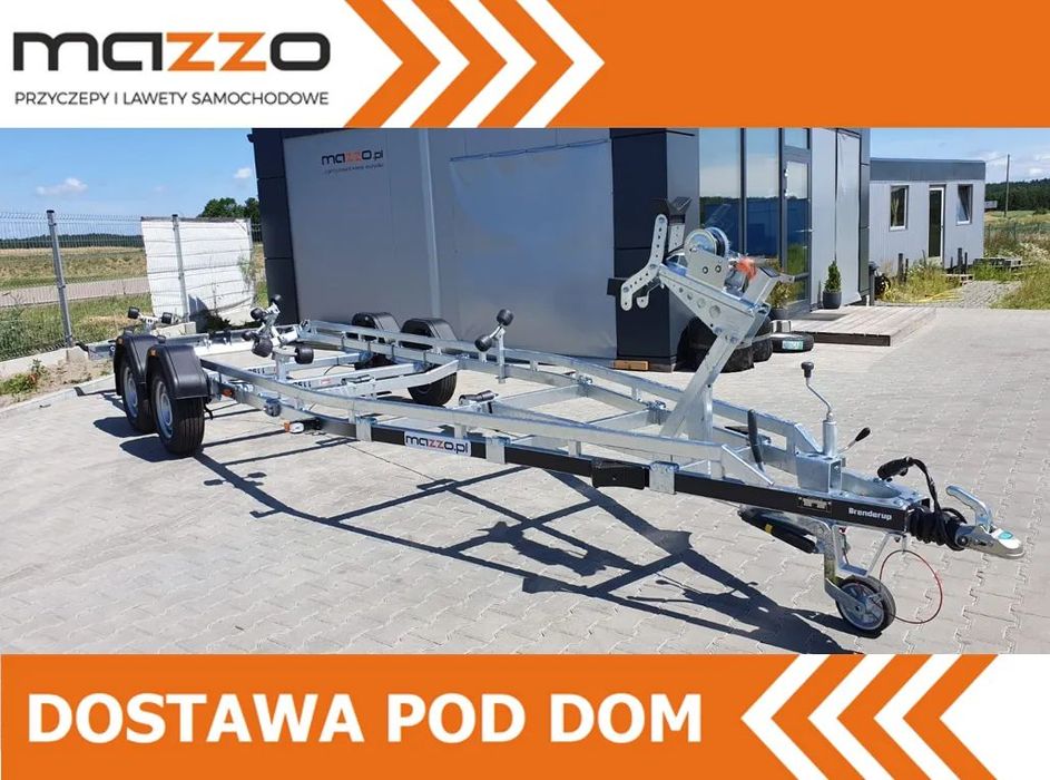 Brenderup Przyczepa pod łodziowa na rolkach 7 m DMC2500kg łożyska wodoodporne MOCNA I SOLIDNA PRZYCZEPA PODŁODZIOWA  DMC 2500kg! Łódź 7m Łożyska wodoodporne! SOLIDNA PRZYCZEPA PODŁODZIOWA