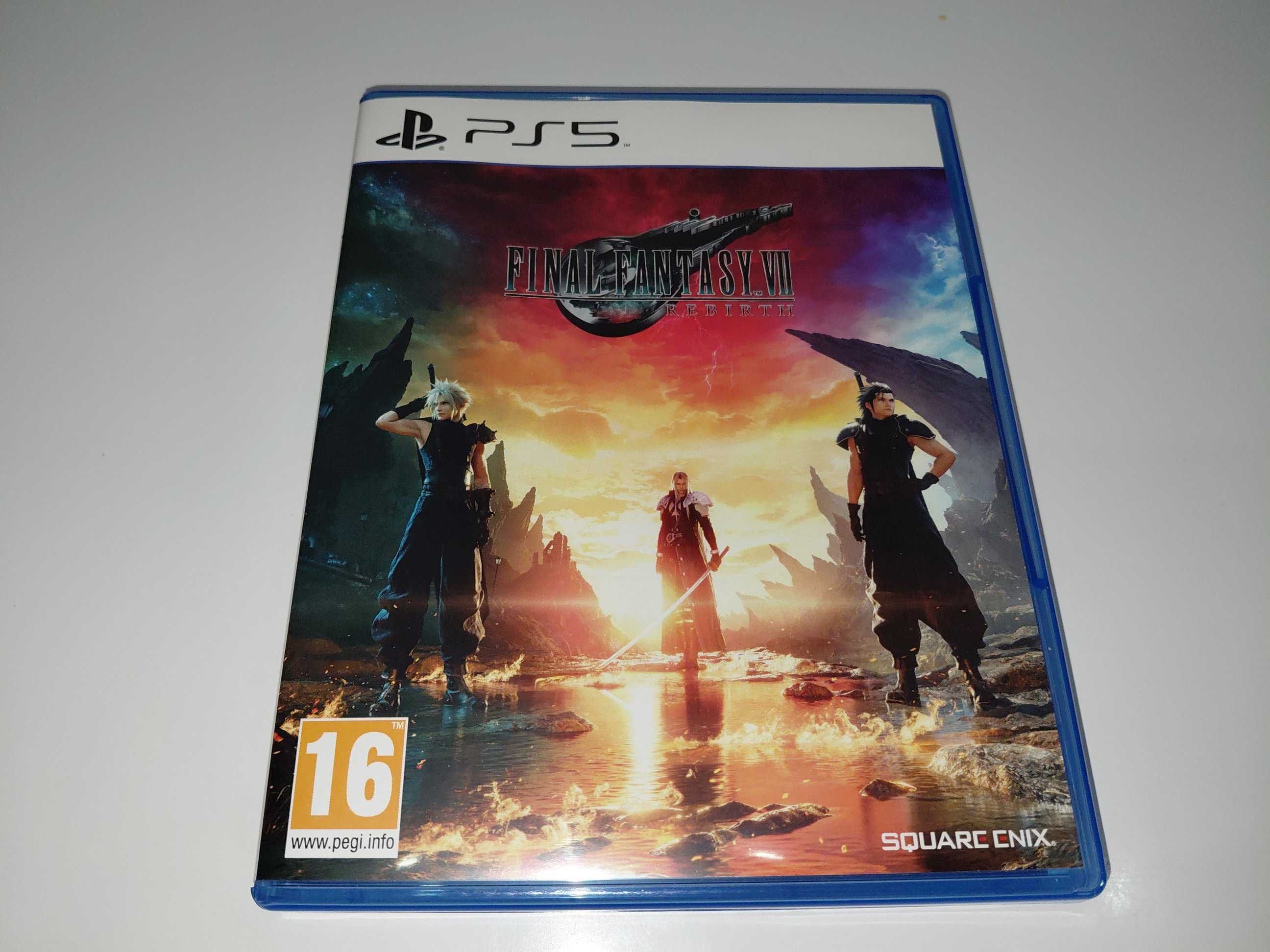 ps5 FINAL FANTASY VII REBIRTH jrpg fabuła i akcja dwustronna okładka