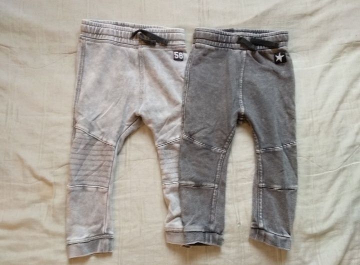 Joggersy H&M komplet 5 sztuk 86 spodnie dresowe zestaw