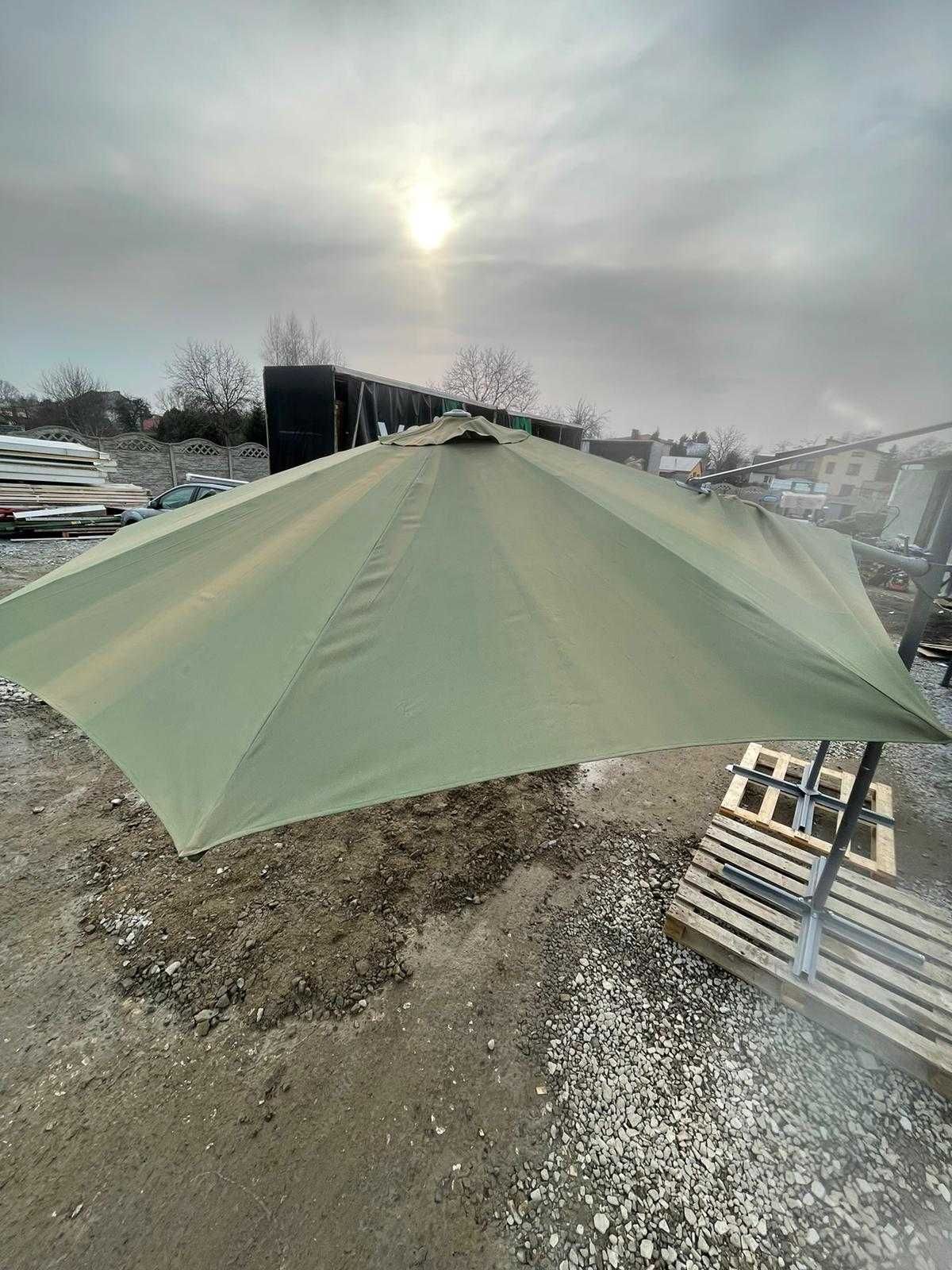 Parasol ogrodowy khaki 12C/8