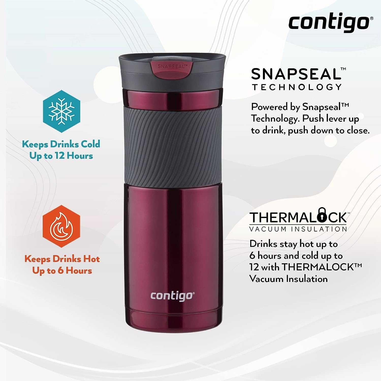 Contigo Byron Snapseal kubek termiczny 470 ml RÓŻNE KOLORY