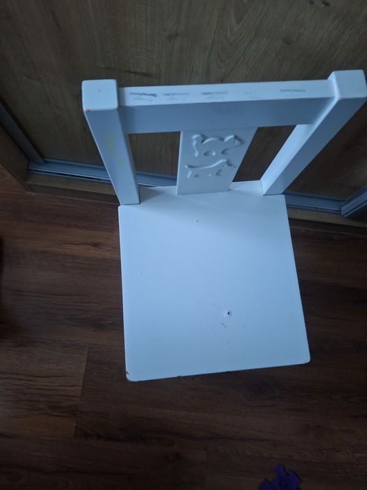 IKEA Kritter białe krzesło krzesełko dla dzieci