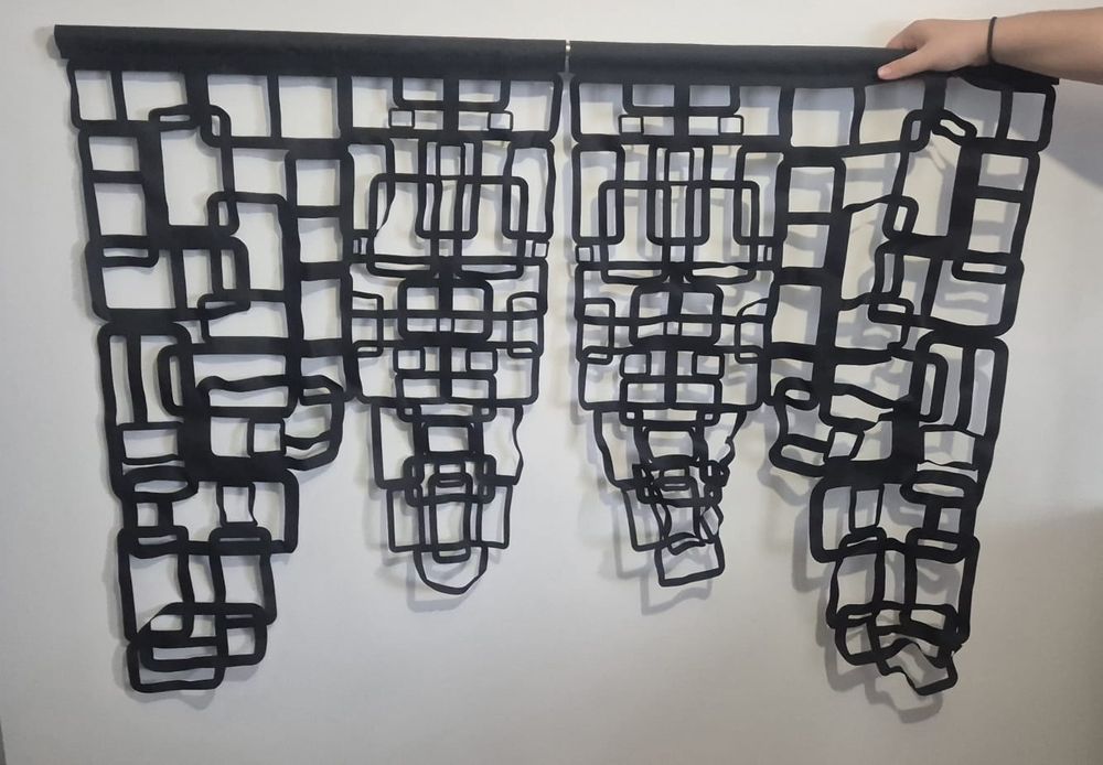 Firana panel ażurowy