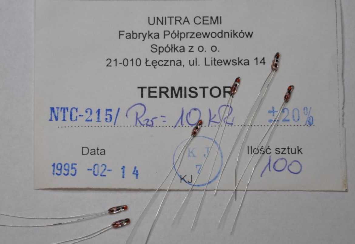 Termistor NTC-215 10k Unitra CEMI