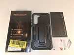 Y024 ExoGuard Pancerne Etui Samsung S23 Plus Czarne Kickstand