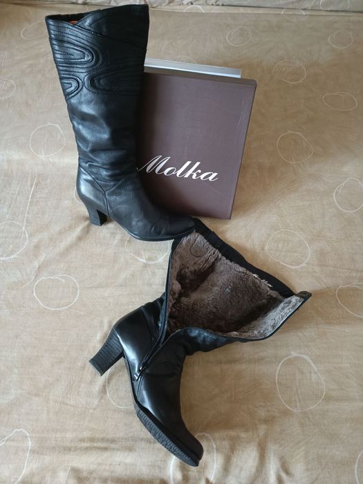 Шкіряні сапожки 39 р. повномірні