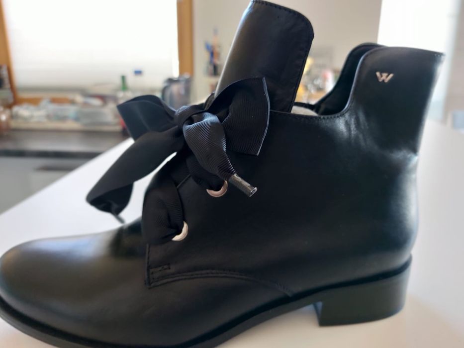 Skórzane Trzewiki damskie 39 Wojas