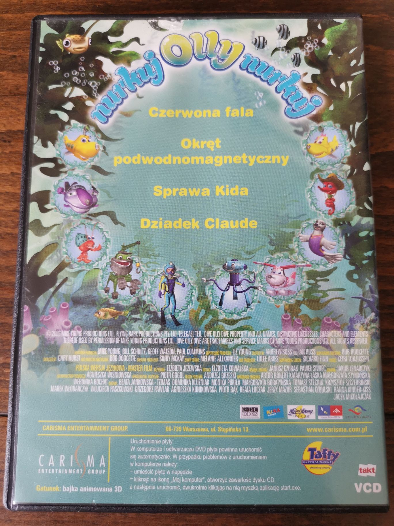 Nurkuj Olly nurkuj! Film na VCD.