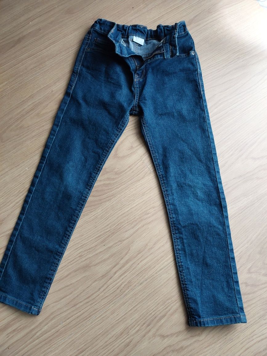 Spodnie jeansowe chłopięce 128
