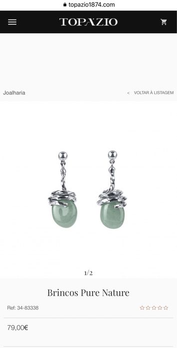 Conjunto colar+brincos em prata e Quartzo verde