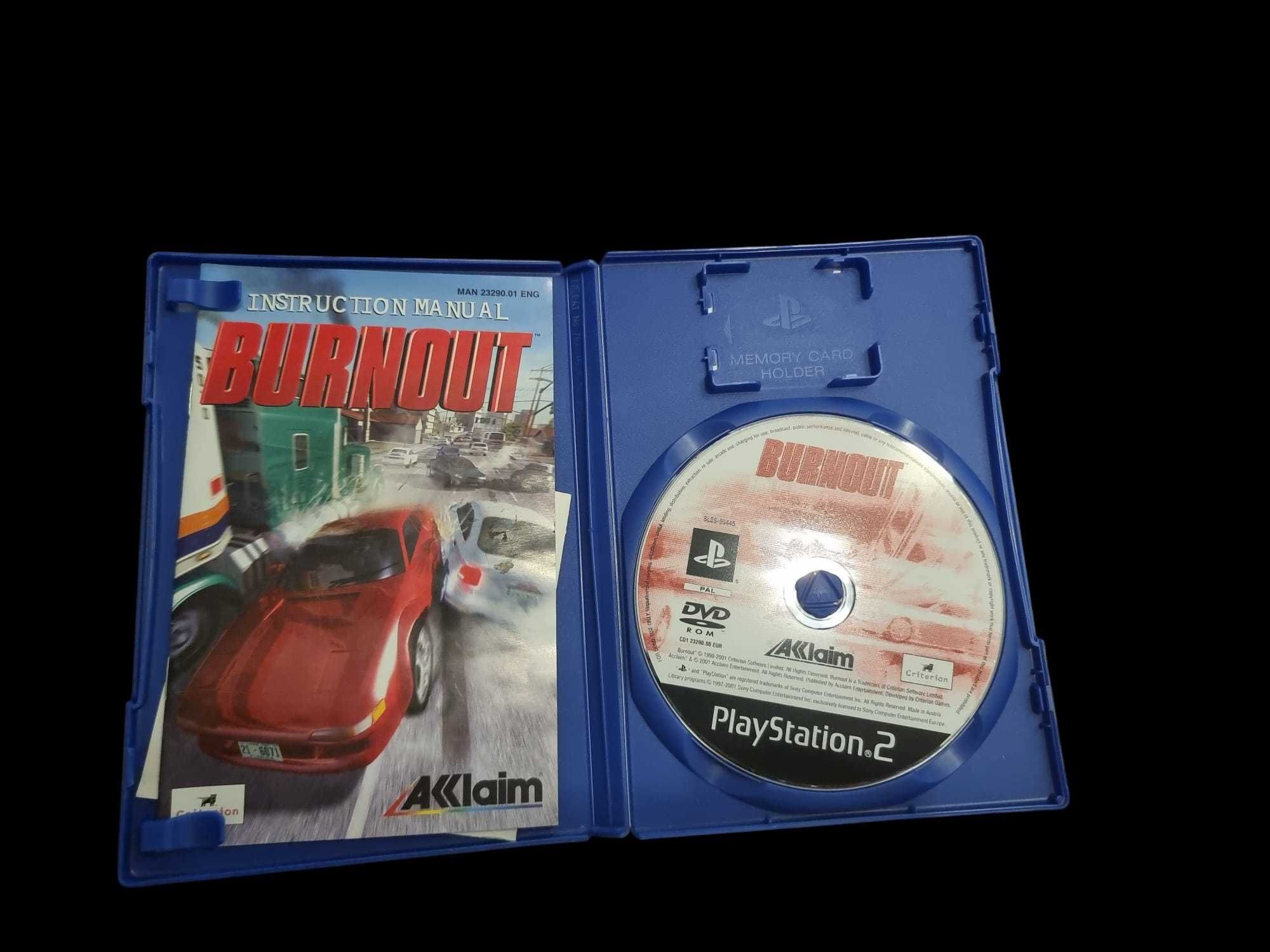 Burnout PlayStation 2 original com manual