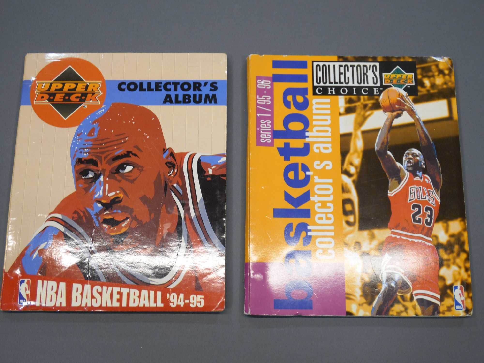 Álbuns completos de cartas NBA 94/95 e 95/96 Upper Deck