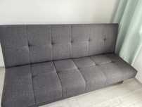 Sofa kanapa rozkładana 190cm x 120 cm, szara