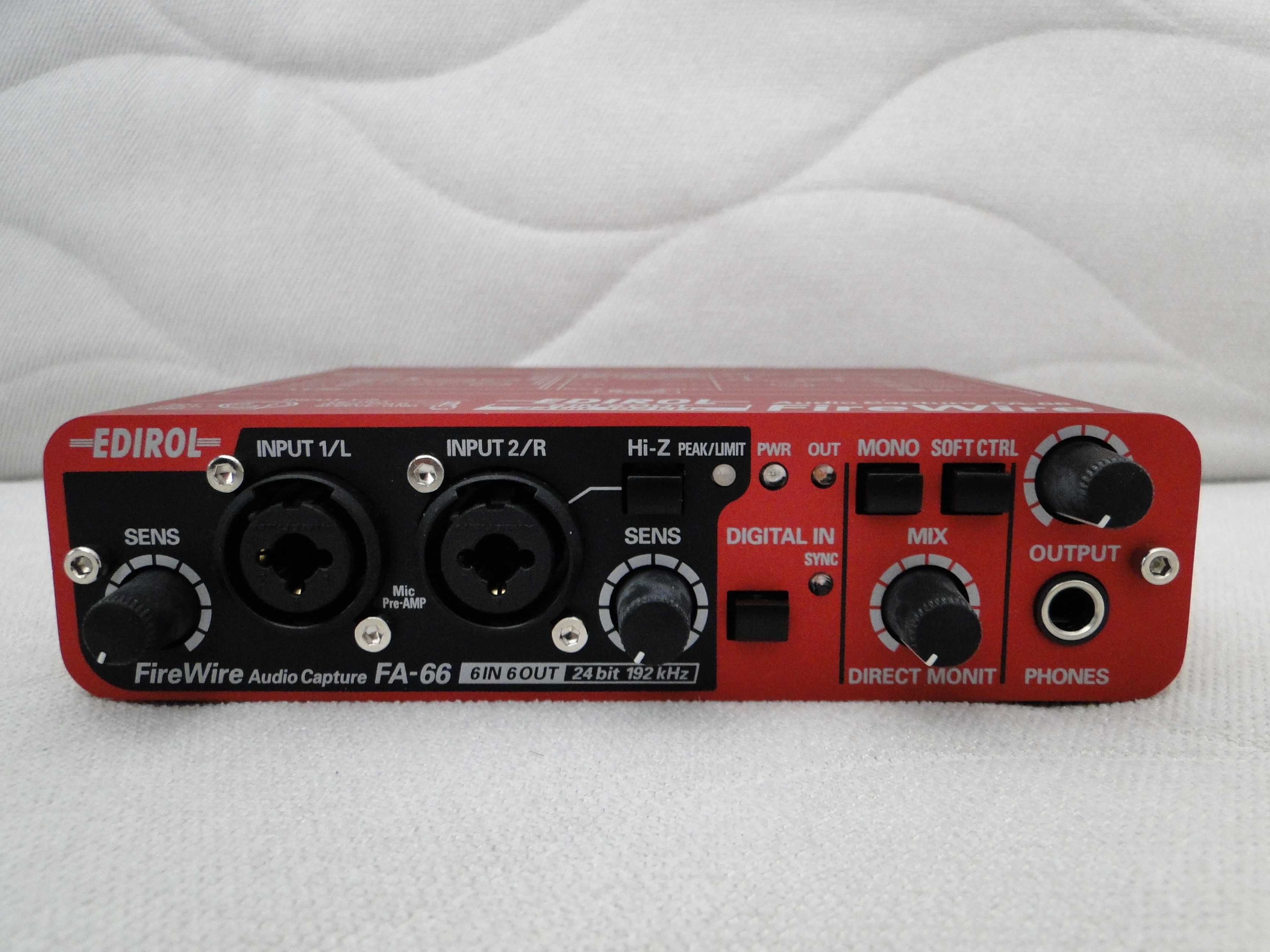 Zawodowy Interfejs Audio/MIDI FIREWIRE ROLAND EDIROL FA-66.Okazja