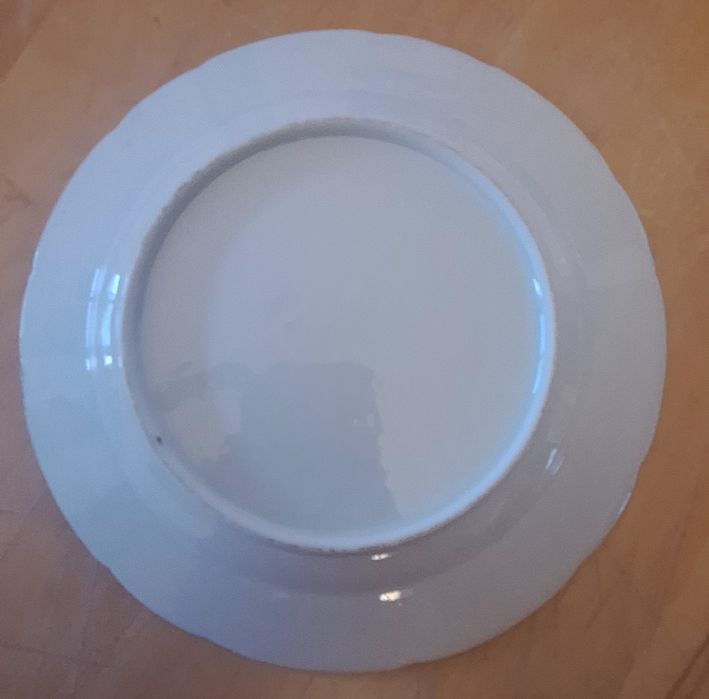 Pratos policromados japoneses pintados à mão porcelana Meiji pássaros