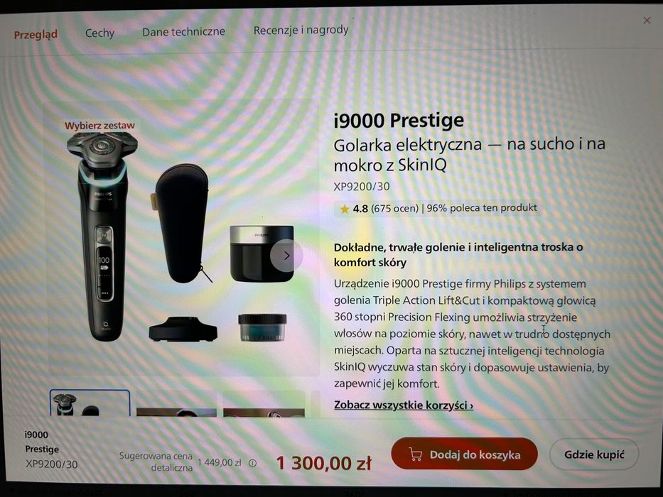 Golarka elektryczna Philips i9000 Prestige
