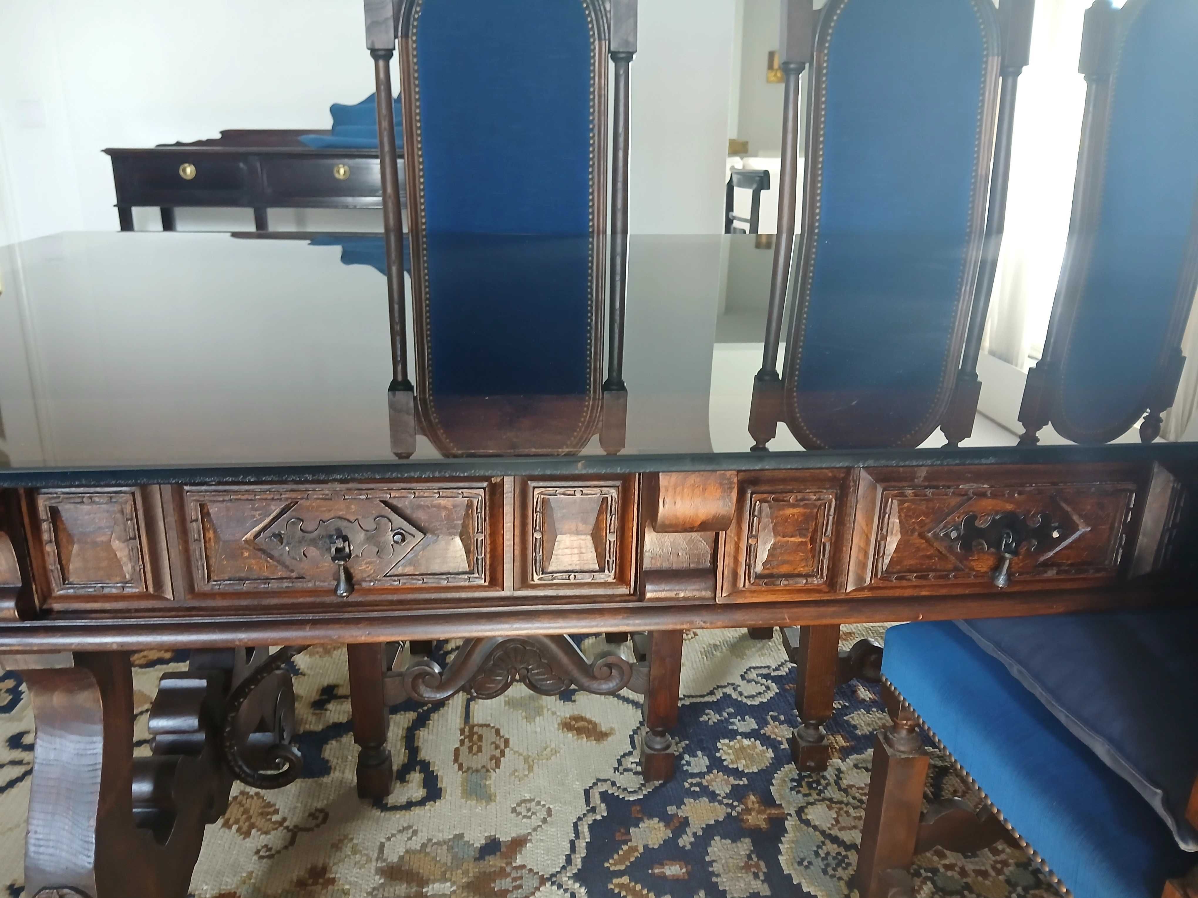 Mobilia sala de jantar, estilo rústico