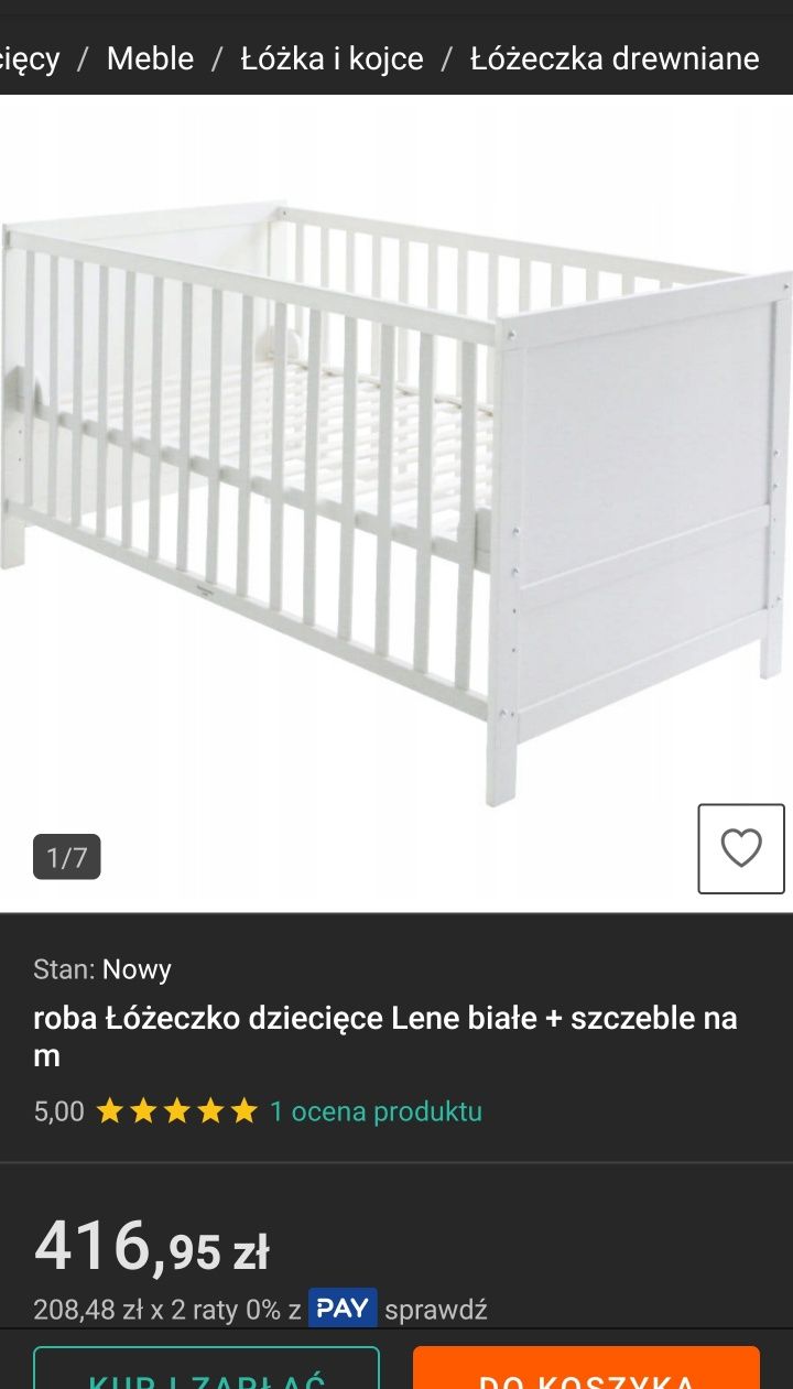 Łóżeczko dziecięce ROBA
